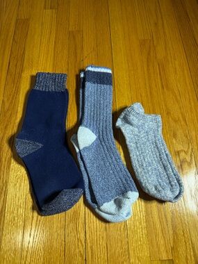 Women’s Sock Bundle 3 Pairs Light Blue Dark Blue